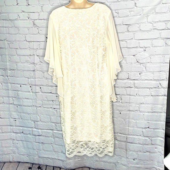 S.Levine Ivory Lace dress - Picture 3 of 6